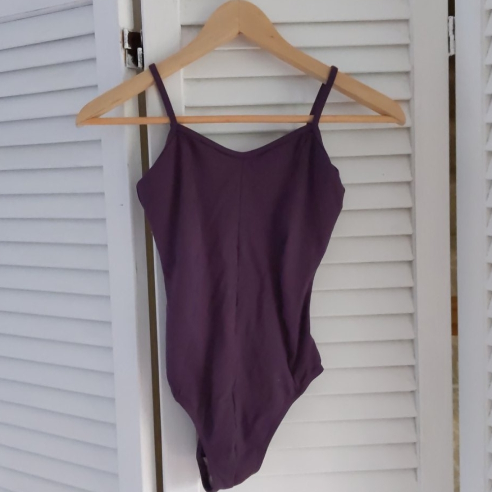 Plum camisole leotard